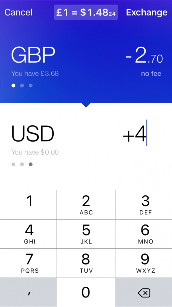Revolut - Devises